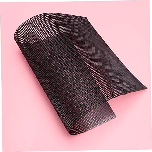 BESPORTBLE 5PCS Cuttable Plastic Mesh Grid for DIY Projects Durable Handmade Mesh Multi Purpose Square for Fish Tanks Crafting and Home Use Black - color: Black