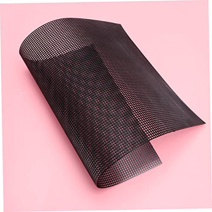 BESPORTBLE 5PCS Cuttable Plastic Mesh Grid for DIY Projects Durable Handmade Mesh Multi Purpose Square for Fish Tanks Crafting and Home Use Black - color: Black
