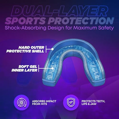 TEYS Kids Youth Mouth Guard for Sports, Regular Size, 5 Pack