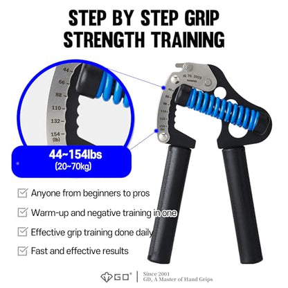 GD IRON GRIP 70 Grip Strength Trainer Hand Gripper Forearm Strengthener