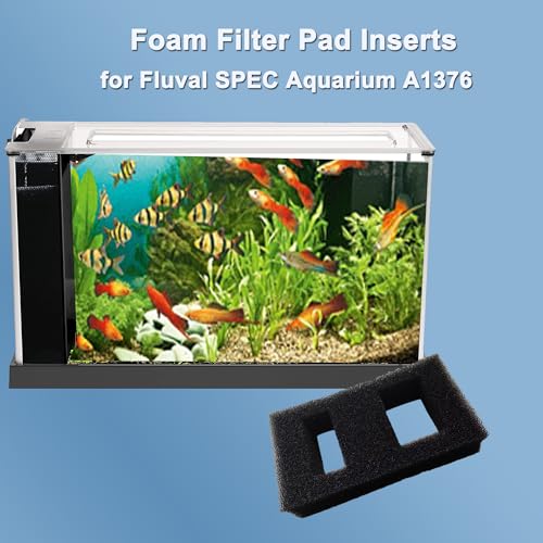 4 Pcs Foam Filter Pads for Fluval SPEC Aquarium Bio Sponge Replacement Fish Tank Aquarium