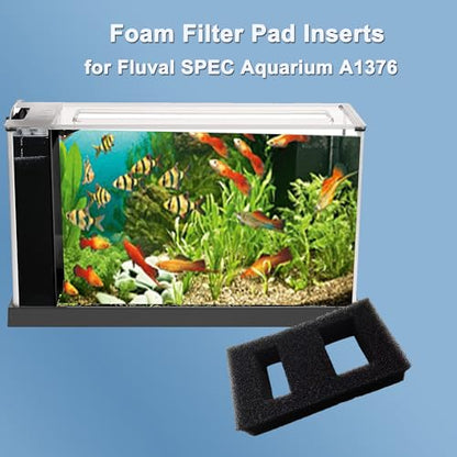 4 Pcs Foam Filter Pads for Fluval SPEC Aquarium Bio Sponge Replacement Fish Tank Aquarium