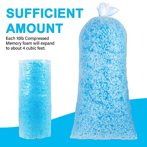 DR.DUDU 10lbs Pillow Stuffing for Couch Pillows Bean Bag Filler (Pack of 3) - size: 10lb (Pack of 3)