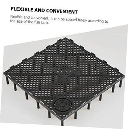 HANABASS 5pcs Aquarium Divider Trays Flexible Grid Divider for Fish Tank Isolation for Fish Prevention Easy to Assemble Bottom Plates