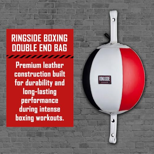 Ringside Leather Boxing Double End Bag, 7 Inches - size: 9"
