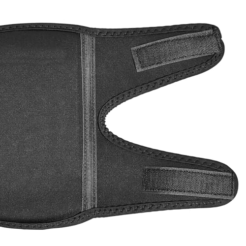 Amazon Basics Over/Under Knee Pads with Foam Padding for Kneeling, Indoor and Outdoor Use, 8.5", One Size, Black, 1 Pair