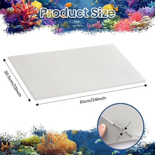 Aquarium Leveling Mat, 12 x 24 Inch Under Tank Pad, 6mm Thick Non-Slip Shockproof Fish Tank Cushion, Waterproof, Easy to Cut, Gray - color: Gray, size: 12 x 24in