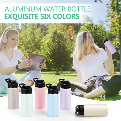 Domensi Aluminum Water Bottle Bulk - color: Rainbow Colors, size: 17oz