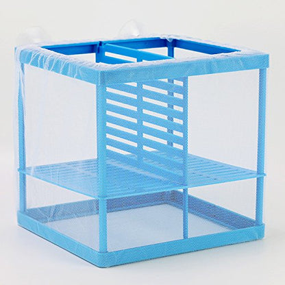XMHF Fish Tank Aquarium Net Breeder, White Blue