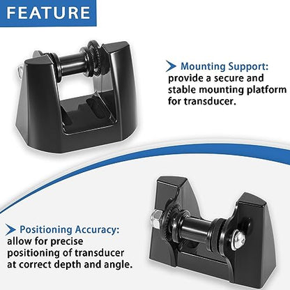 K00-00118-01 Transom Mount Bracket Kit Replacement Kick Up Bracket for Garmin 010-10272-00 Transducer