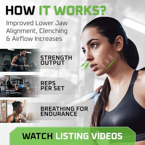 New Age Performance 6DS Weightlifting Mouthpiece, Increase Strength & Reps - color: Lime Green