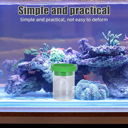 VICASKY Floating Fish Breeding Box and Egg Incubator for Aquarium – Small Green Floating Isolation Chamber for Guppy Fry Hatching and Fish Tank Nursery