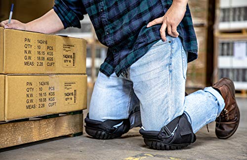 CE' CERDR Professional Knee Pads for Work - Heavy Duty Foam Padding Kneepads for Construction, Gardening, Flooring with Comfortable Gel Cushion to Save Your Knees (Knee High) - style: Knee High