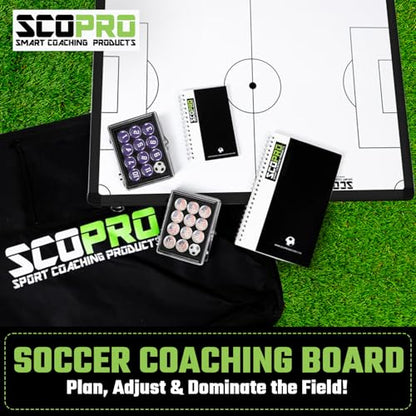 SCOPRO Tactical Coaching Board Kit for Sports, Black/USA - color: Black/Usa