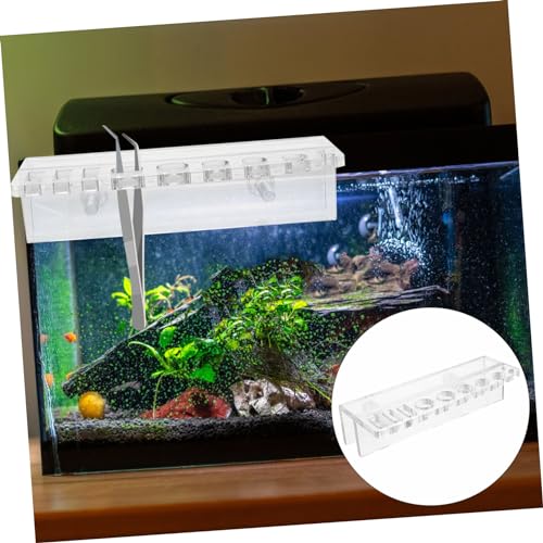 POPETPOP Aquarium Tool Rack Glass Holder Compact Storage Rack Garden Tool Organizer for Tank Maintenance