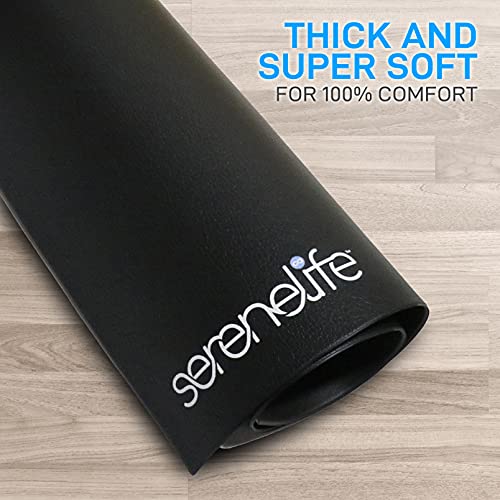 SereneLifeHome Premium Portable Fitness Exercise Mat - size: Medium