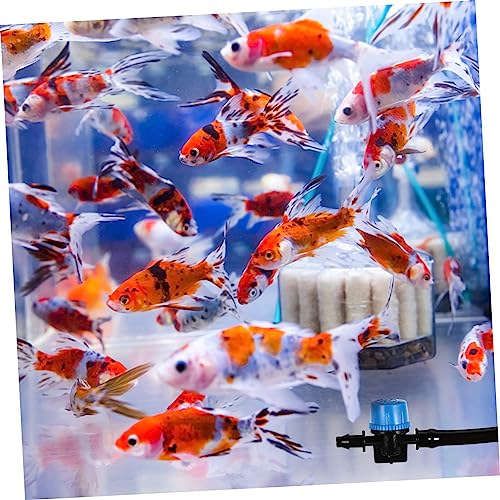 MERRYHAPY Adjustable Aquarium Micro Water Control Valve Hose Set Soft Silicone Tubing with for Fish Tank Easy Installation Design