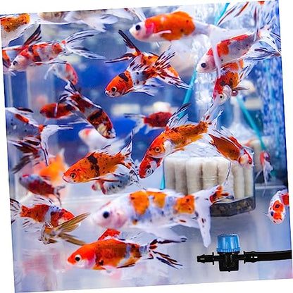 MERRYHAPY Adjustable Aquarium Micro Water Control Valve Hose Set Soft Silicone Tubing with for Fish Tank Easy Installation Design