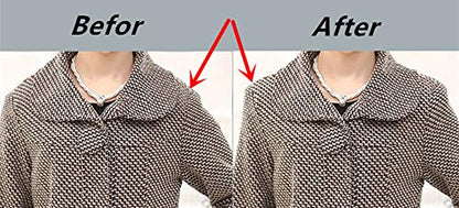 YEQIN Covered Set-in Shoulder Pads (2 Pair of Black)
