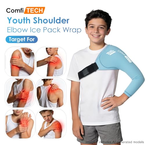 ComfiTECH Youth Shoulder Arm Ice Pack Wrap for Young Pitchers, Medium - size: Medium