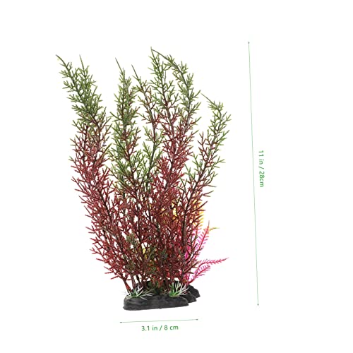 2pcs Creative Artificial Aquarium Grass Vivid Wear-Resistant Desktop Tank Plants for Fish Tank Decoration Simulation Plants