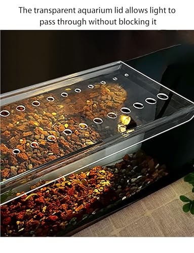 Acrylic Aquarium Cover, Fish Tank Lid, Smooth Edges, for Aquariums, Reptile Enclosures and Turtle Tanks(19.7x11.8 Inch) - size: 19.7x11.8 Inch