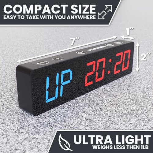 Synergee Programmable Magnetic Gym Timer with LED Display