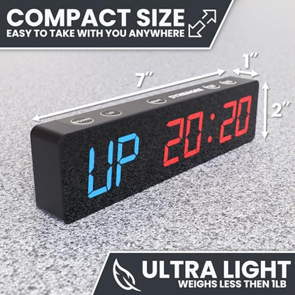 Synergee Programmable Magnetic Gym Timer with LED Display