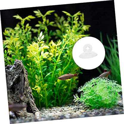 NOLITOY 125pcs Aquarium Cup Clips Fish Tank Holders for Airline Easy to Use Strong Fixation for Freshwater Aquariums