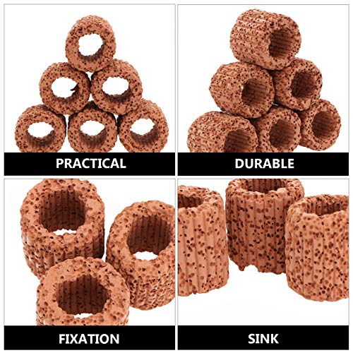 Abaodam 20pcs Water Plant Fixed Ring Fish Tank Live Plants Decor Ring for Fish Tanks Decorative