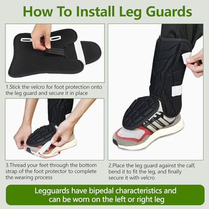 Baseball + Softball Leg Guard, Impact Resistant Batter's Leg Guards, Adult and Youth Shin & Foot Shield with Elastic Straps, Suitable for Both Left and Right Feet, Detachable Leg & Foot - size: Youth-7.48IN