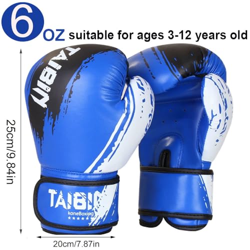 2-in-1 Boxing Gloves and Punching Mitts Set for Kids Youth,6 oz Kids Boxing Gloves and Boxing Pads,Boxing Training Equipment for Punching Bag,Kickboxing,Gift for Boys and Girls - color: black