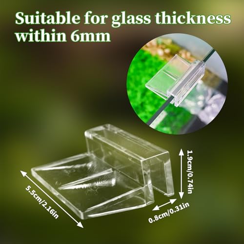 12 Pack Transparent Acrylic Tank Lid with Clips, Aquarium Lid Hood, Fish Tank Top Cover, Breeder Tank Lid, Acrylic Grid Panel Fish Tank Lid, Aquarium Cover Lid