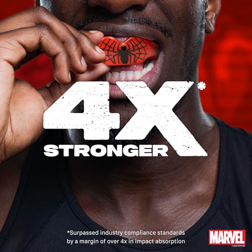 Marvel Spider-Man Sports Mouth Guard for Braces, Mouthguard with Case - color: Spider-man