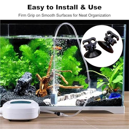 20Pcs Aquarium Suction Cup Clips Aquarium Air Tube Holders for Pump Power Cord Fish Tank Oxygen Tube Hose Buckle Wire Finisher