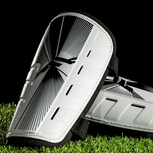 Franklin Sports Soccer Shin Guards for Youth + Adults - Superlight Shin Guards for Men, Women + Kids - (2) Shin Guard Set for Boys + Girls - size: Medium