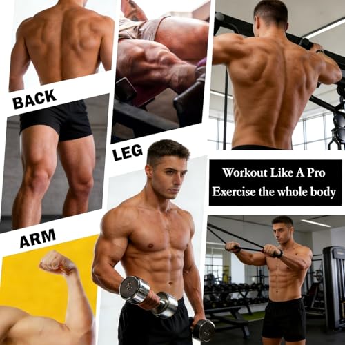 16-Pcs Resistance Bands Set - Premium Elastic Workout Bands for Home Gym, Strength Training, Yoga & Physical Therapy - color: Black(25-65 lbs)