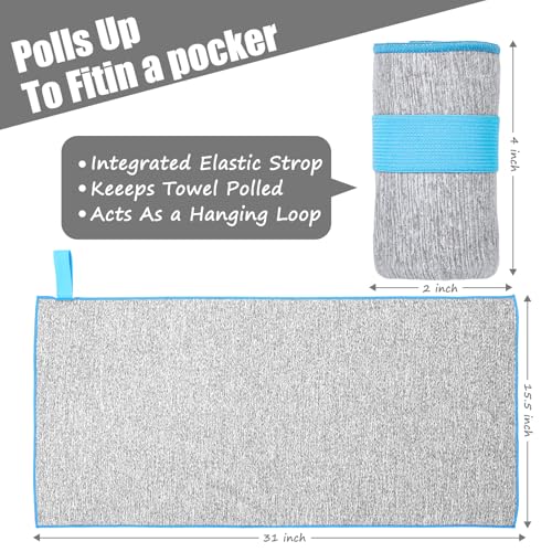3 Pack Sweat Towel for Working Out Quick Dry Microfiber Gym Towels Men Women Fitness Exercise Tennis Weight Lifting Outdoor Cycling Hiking Fishing Towels(3 Pack(Grey)) - color: 3 Pack(grey)