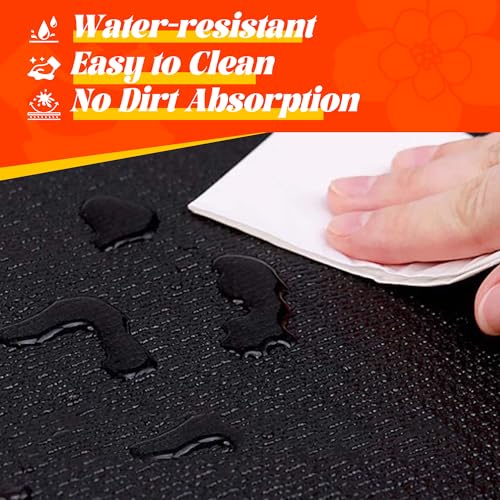 VTORY Extra Thick Large Exercise Mat, 8mm PVC Large Workout Mat 7x5/6x4 - size: 7'x5'x8mm Standard