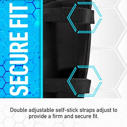 Franklin Sports Soccer Shin Guards for Youth + Adults - Superlight Shin Guards for Men, Women + Kids - (2) Shin Guard Set for Boys + Girls - size: Medium