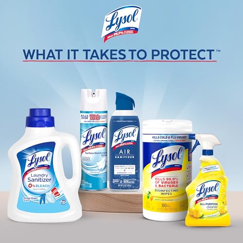Lysol Air Sanitizer Spray with Bacterial Odor Eliminator for Home & Office, Sanitizing Air Spray, Air Freshener Alternative, Simple Fresh Scent,10 oz (Pack of 6) - size: 10 Ounce (Pack of 6)