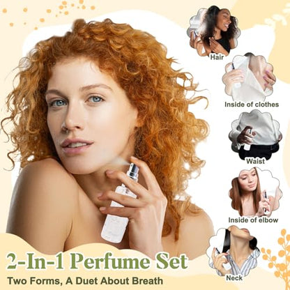 Perfume Making Kit- DIY Solid Perfume Making Kits for Women, Portable Pocket Solid Balm with Perfume Bottle, Travel Perfume Maker, Make Your Own Perfume Kit, Fragrance Blam Gifts for Girls