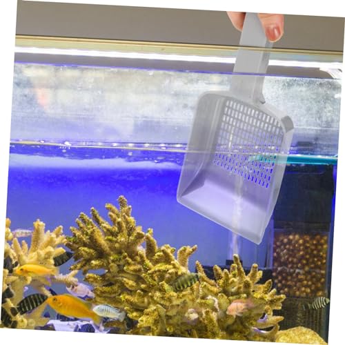VICASKY Aquarium Sand Shovel Tool for Fish Tank Cleaning Versatile Gravel Scoop with Drainer Efficient Sediment for Aquatic Environments