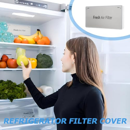 ADQ75493301 Refrigerator Fresh Air Filter Cover Replacement, Fresh Air Filter Assembly Compatible with L-G Refrigerator LRMVS3006S, LRMDS3006S, LRMVC2306S, LRMDC2306D, LRMDS3006D LRFVC2406S LRFDS3016S