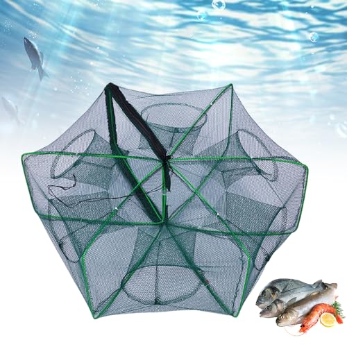The Magic Foldable Fishing Trap, 2025 Premium The Magic Fishing Trap Fishing Kits, Fishing Net for Minnow Fish Shrimp Crawfish Crab Outdoor Fishing - color: a