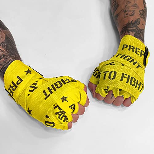 Geezers Prepare to Fight Hand Wraps - color: Yellow, size: 5m