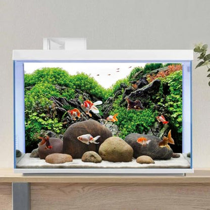AWERT 36x24 inches Stone Aquarium Background Aquatic Plant River Bed & Lake Fish Tank Background Seaweed Aquarium Background Vinyl Background