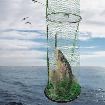 FRCOLOR Fishing Net Fish Catcher Net Thickened Nano Double Steel Mesh 25x2m Outdoor Sea Fishing Shrimp Minnow Trap