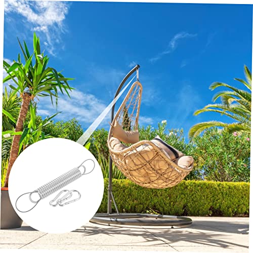 1set Hammock Spring Kit for Outdoor Swing Chairs Suspension Set Rotation for Comfortable Swinging Includes Galvanized Spring Hooks