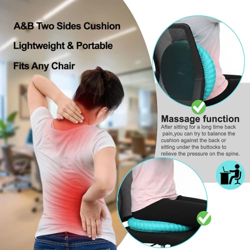 Wobble Cushion Core Balance Disc, Wiggle Seat with Inflation Pump - color: 1Turquoise